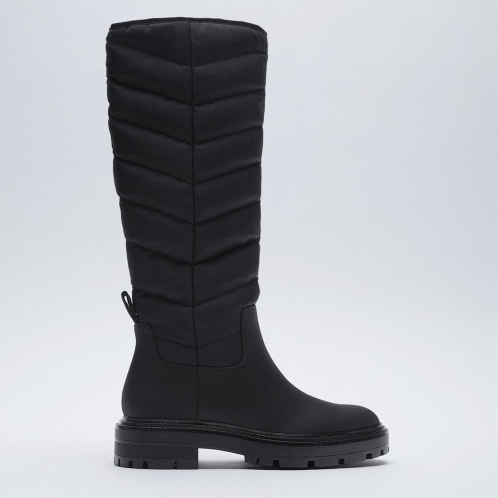 Zara puffer boots
